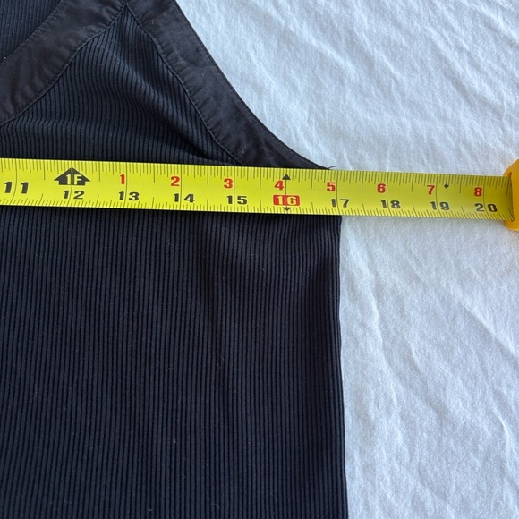 Ulla Johnson Corin Tank Top Black Cotton Straps Ribbed Stretch Fit - Picture 5 of 8